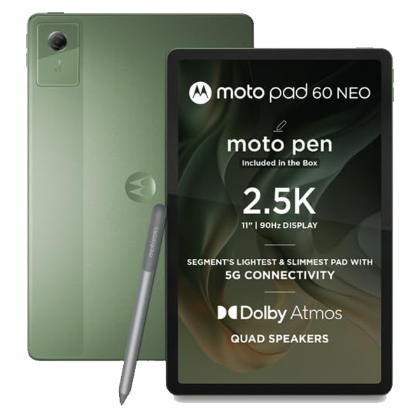 MOTOROLA Pad 60 Neo 8 GB RAM 128 GB ROM 11 inch with Wi-Fi+5G MediaTek Dimensity 6300 Tablet (MOTOPAD60NEO5G8128GB)