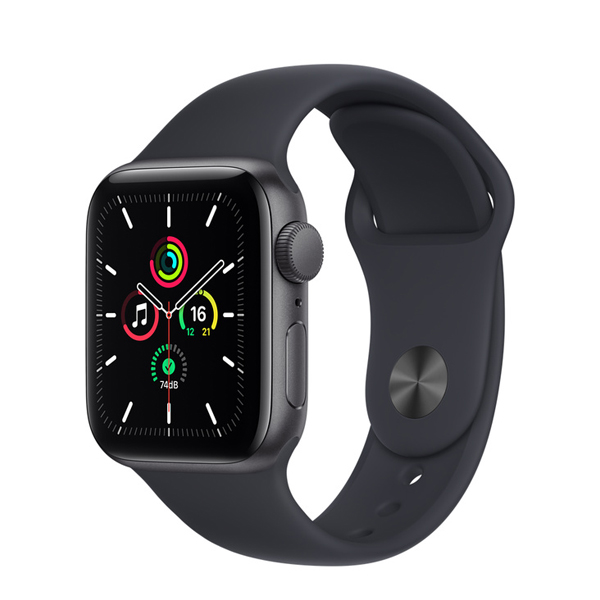 Apple Watch SE 40 mm Space Grey Aluminium  (IWSEGPS40MMSGAMNSBR)