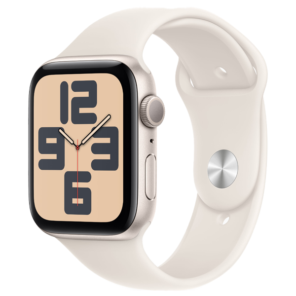 Apple Watch GPS 44mm Smartwatch with Starlight Aluminum Case (IWSEGPS44MMSTALMXEV3)