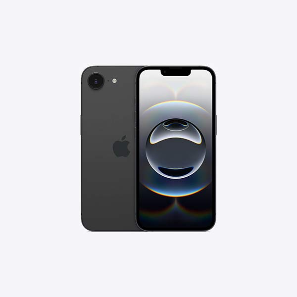 Apple iPhone 16e (128GB, Black, IP16E128BLKMD1Q4)