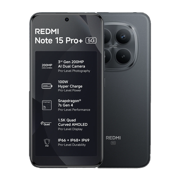 Redmi Note 15 Pro Plus 5G 8GB RAM, 256GB (RN15PROPLUS5G8256GB)